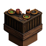 Dungeon Blocks - Medieval Town - Bar Angle/Corner Plates (MT1-051)