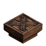 Dungeon Blocks - Medieval Town - Wood Ground Cross (MT1-132)