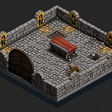 Dungeon Blocks - Dungeon - 1 Room - Scene A