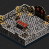 Dungeon Blocks - Dungeon - 1 Room - Scene A