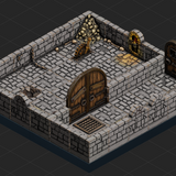 Dungeon Blocks - Dungeon - 2 Room - Scene A