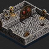 Dungeon Blocks - Dungeon - 2 Room - Scene A