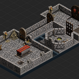 Dungeon Blocks - Dungeon - 3 Room - Scene A
