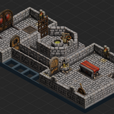 Dungeon Blocks - Dungeon - 3 Room - Scene A