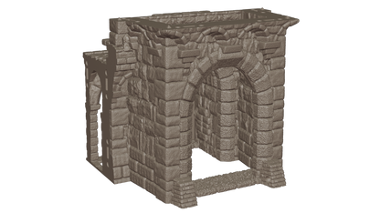 Fortress Wall - With draw bridge and rear door - 150mm wide