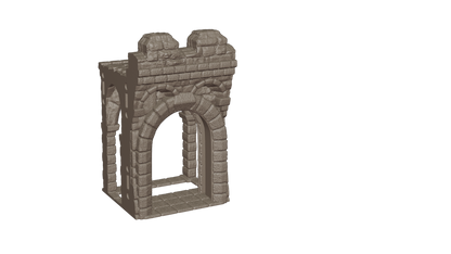 Fortress Wall - With door - 75mm wide