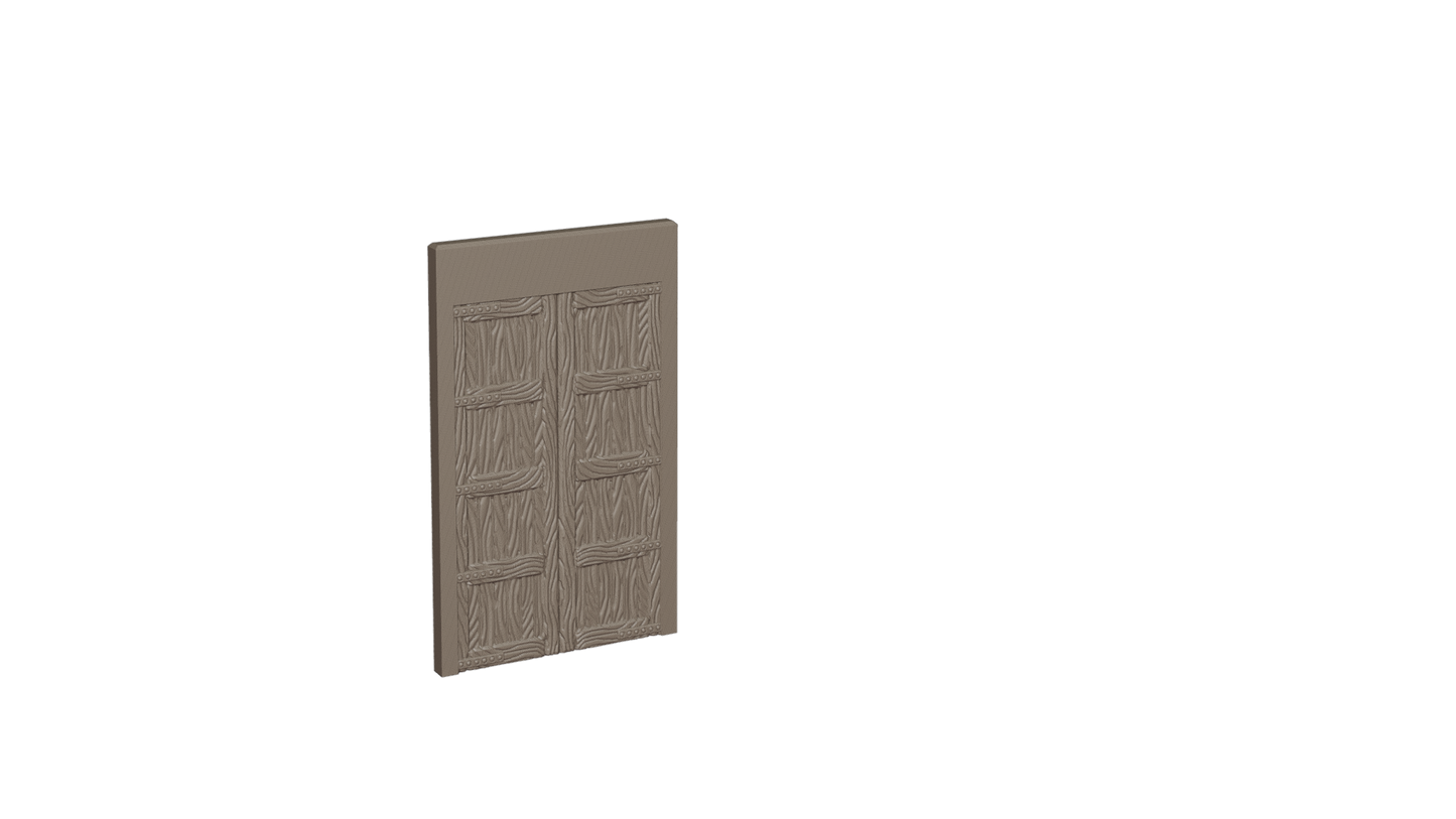 Fortress Wall - With door - 75mm wide