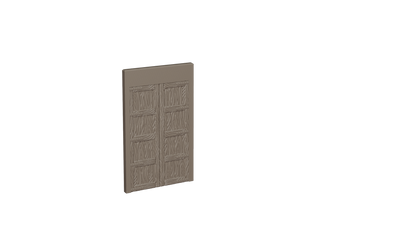 Fortress Wall - With door - 75mm wide