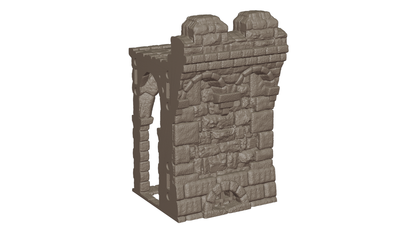 Fortress Wall - 75mm wide with drain