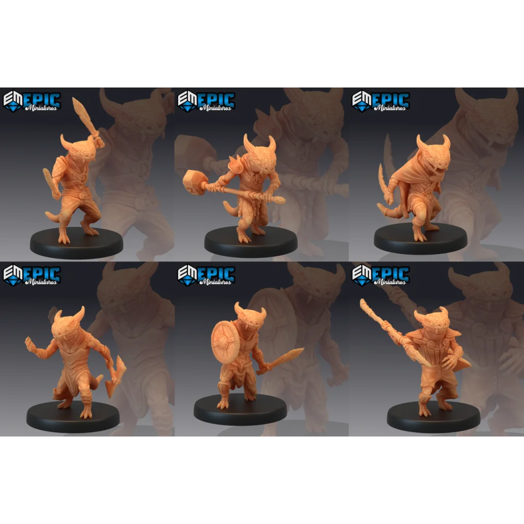 Lizardfolk - Set A - 6 Pack