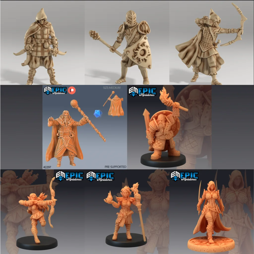 Player Characters - Set A - 8 Pack