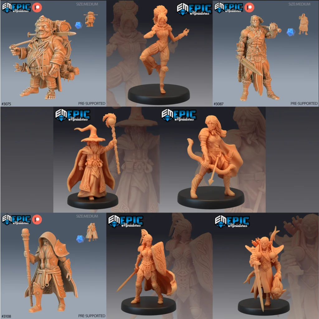 Player Characters - Set B - 8 Pack