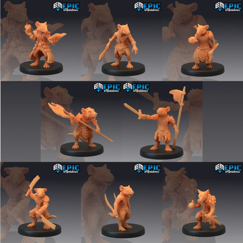 Ratfolk - Set A - 8 Pack