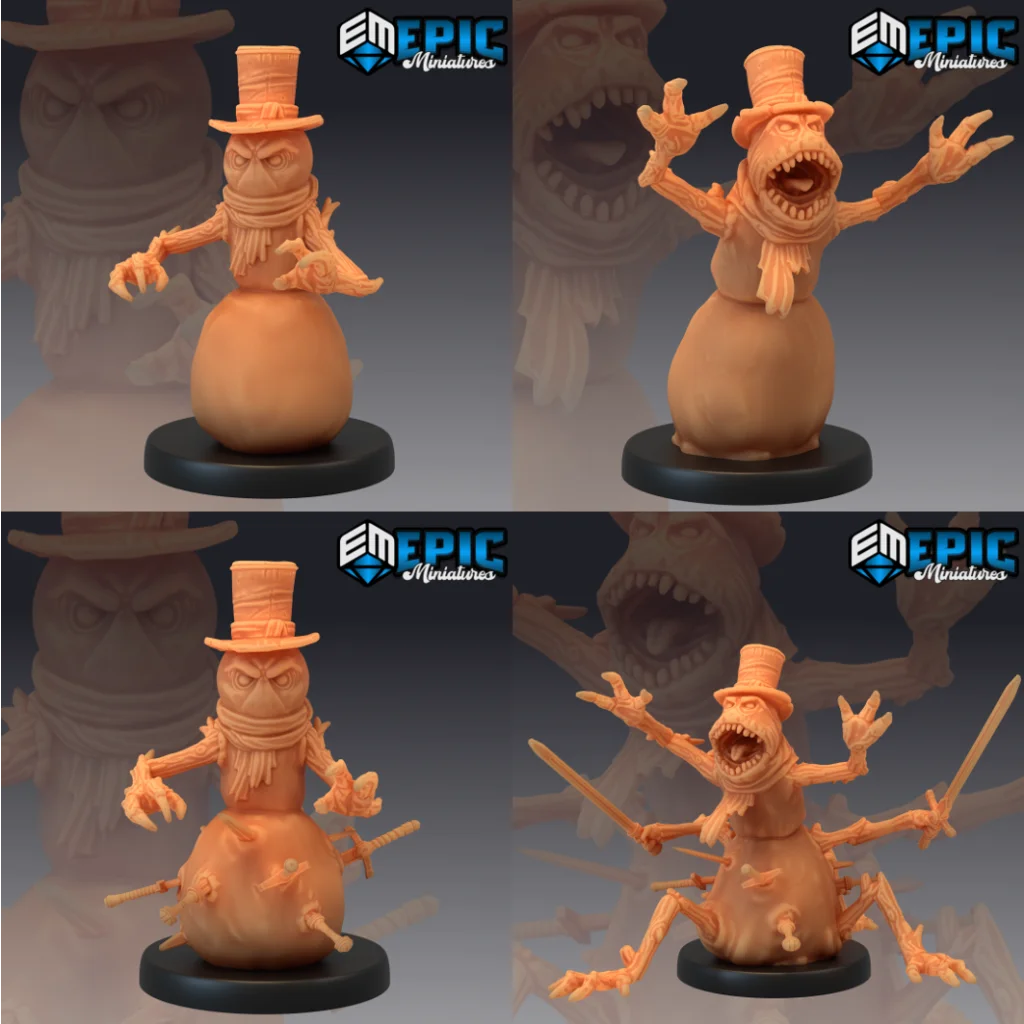 Snowmen - Set A - 4 Pack